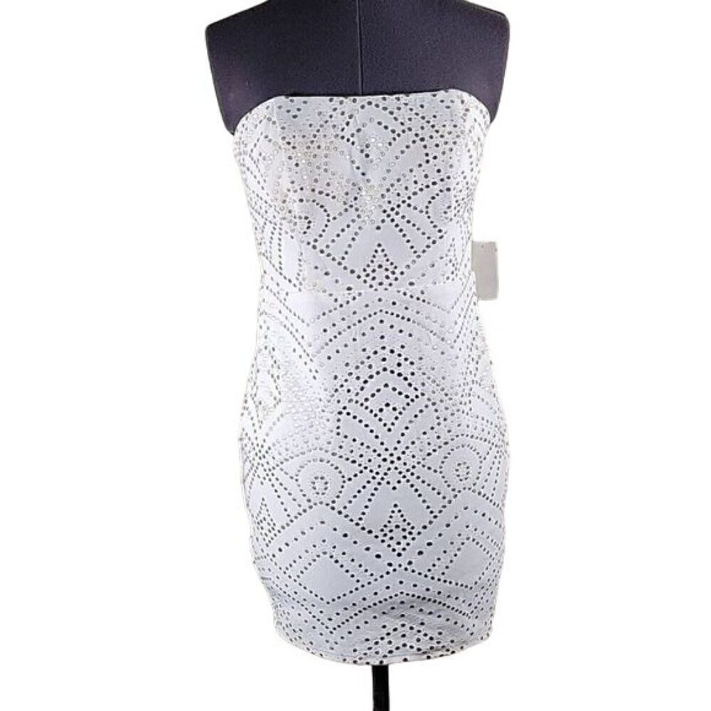 Jump Apparel Juniors' Strapless Dress Sz S